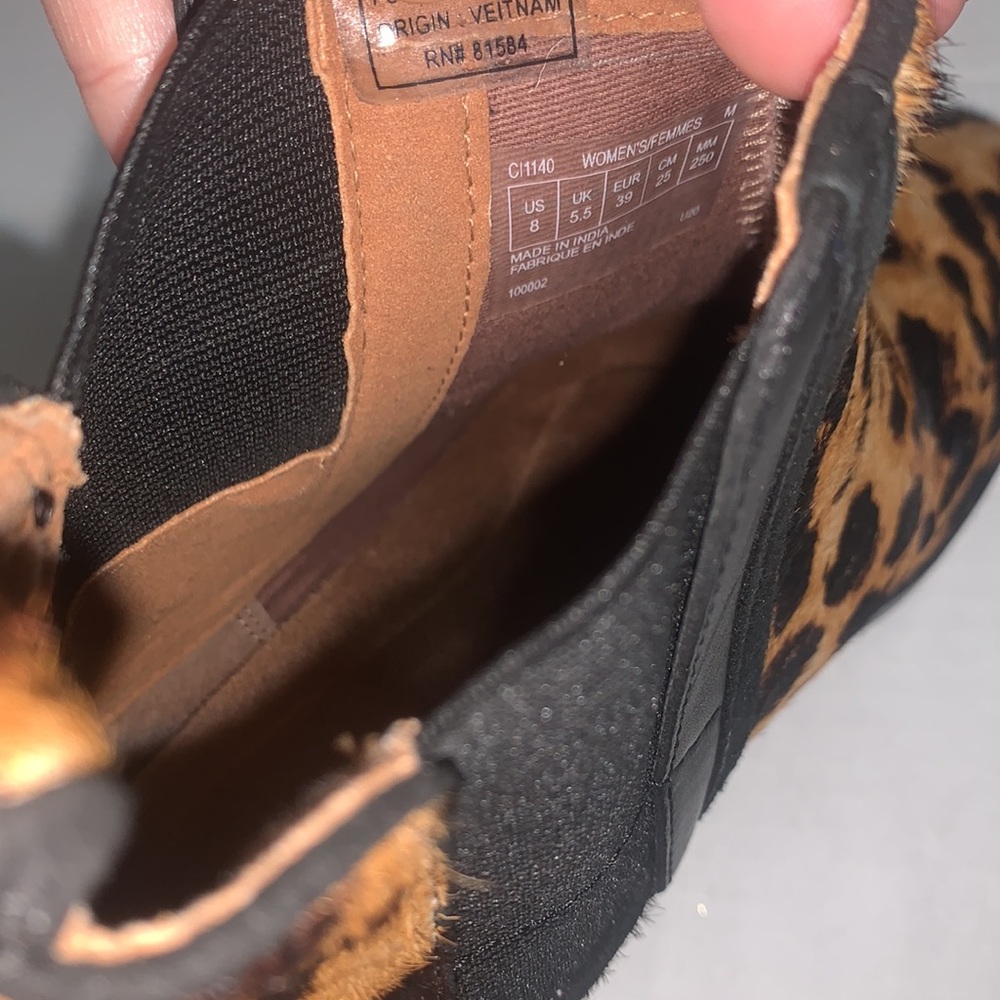 Rockport | Animal Fur Cheetah Print Booties Size 8 NEW - Picture 10 of 16